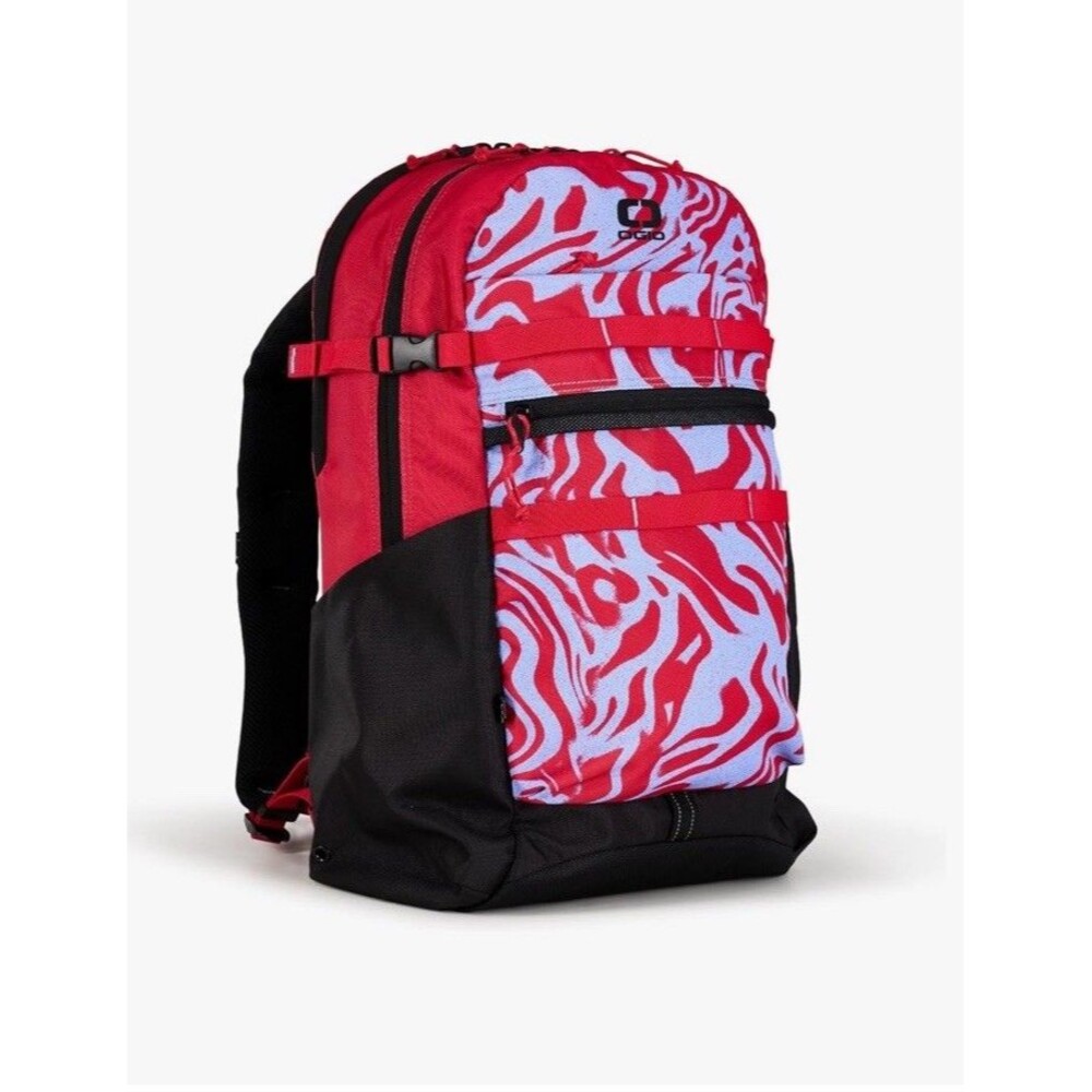 Ogio Red Melting Geo Backpack Laptop Bag Red Black Blue Luggage Sports